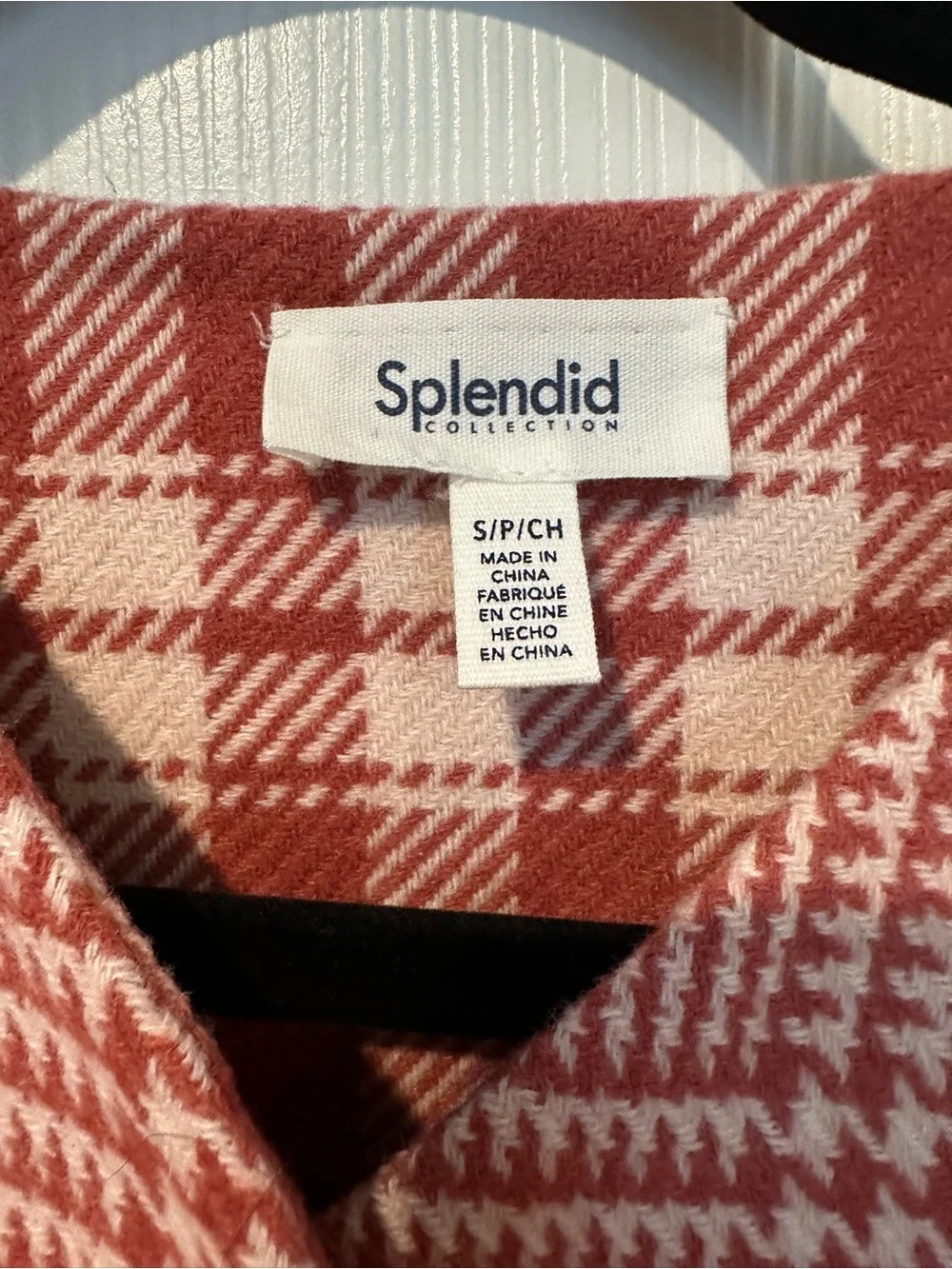 NWT Splendid COLLECTION Rose Plaid Cropped Blazer